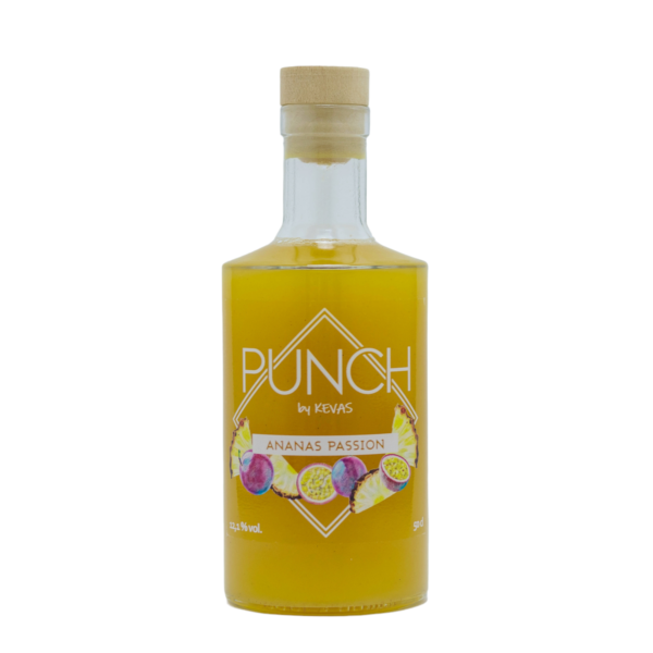 punch by KEVAS Rhum Jus Ananas Fruit de la Passion, Citron cannelle arrangé